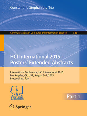 cover image of HCI International 2015--Posters' Extended Abstracts